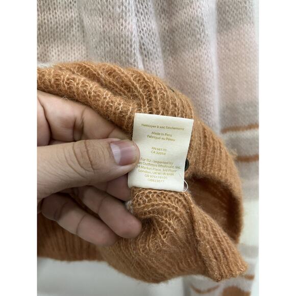 Y2K Coquette Indie Sleaze Fall Alpaca Wool Blend Cardigan Sweater M Academia 90s - Picture 7 of 13